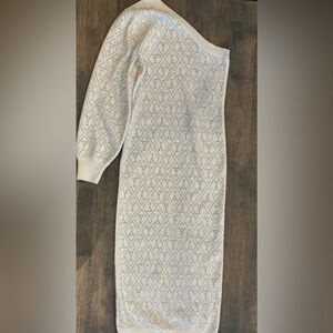 Retrofete One Shoulder Midi Sweater Dress